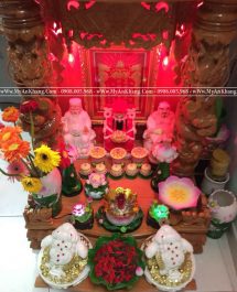 Bàn thờ ông địa thần tài ngang 81 cột 16 rồng chúa