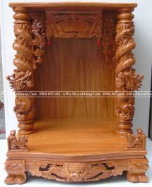 Bàn thờ ông địa đẹp rồng cuốn kt 81 81 108