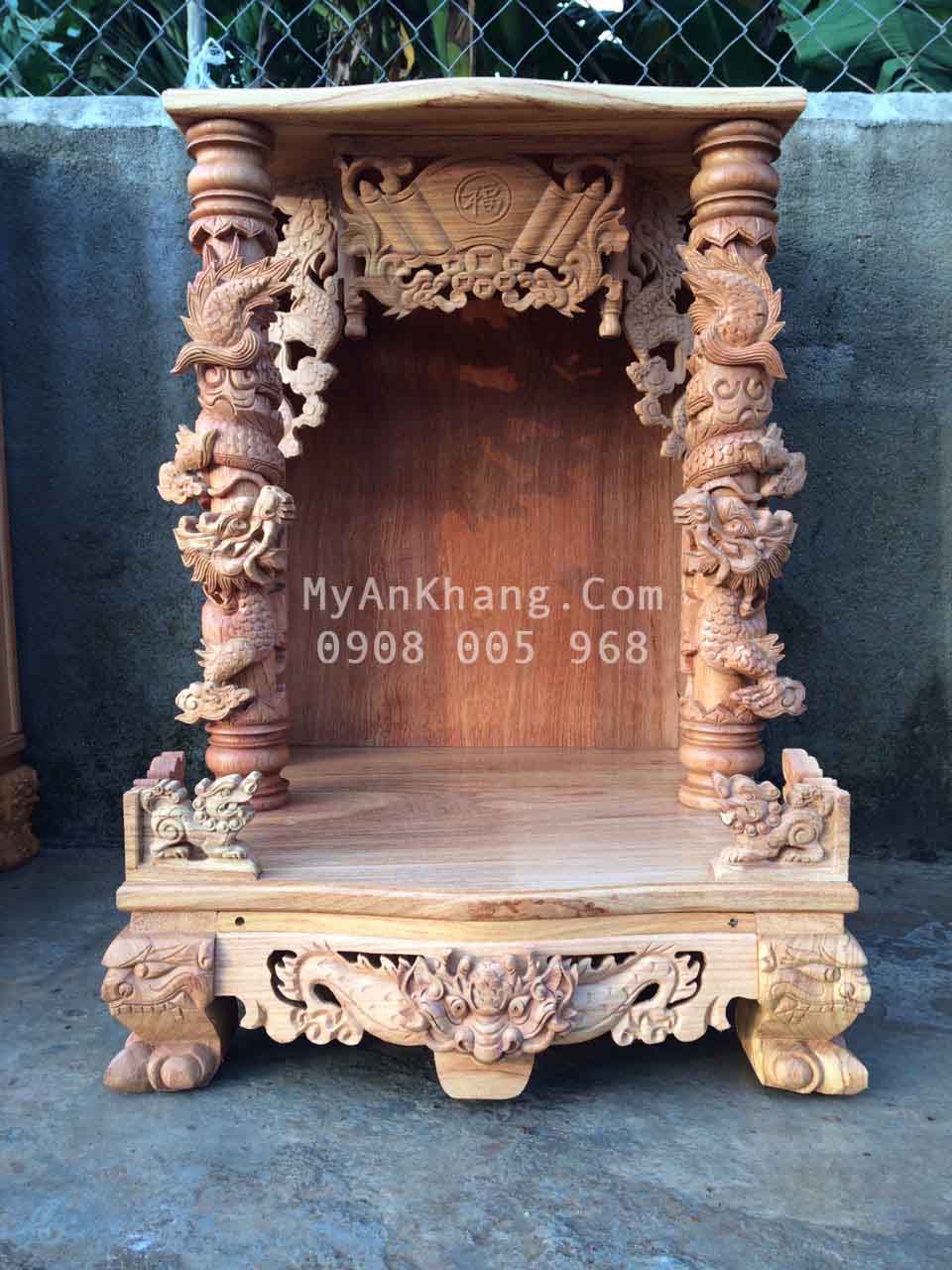 Bàn thờ ông địa thần tài đẹp 68 x 68 x 98 cm