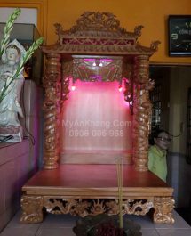 Trang thờ thần tài ông địa mái ngói đẹp