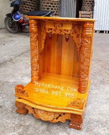 Bàn thờ ông địa gỗ xoan đào đẹp