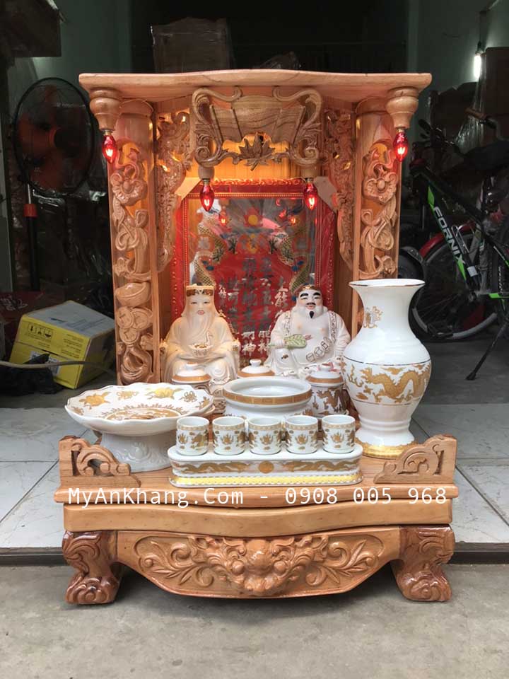 Set trọn bộ đồ bàn thờ thần tài giá rẻ được chúng tôi soạn cho khách hàng trước khi giao tại TP Thủ Đức, Hồ Chí Minh city