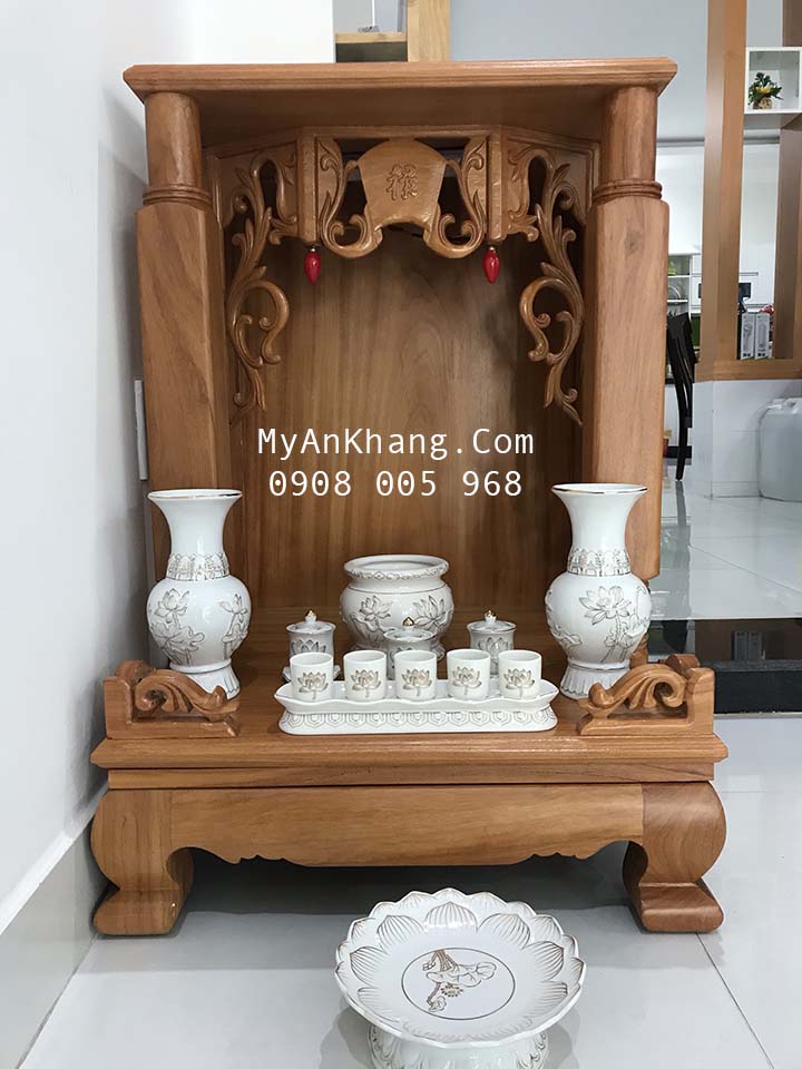 Trọn bộ bàn thờ thần tài ông địa tại Bình Dương mẫu hiện đại 