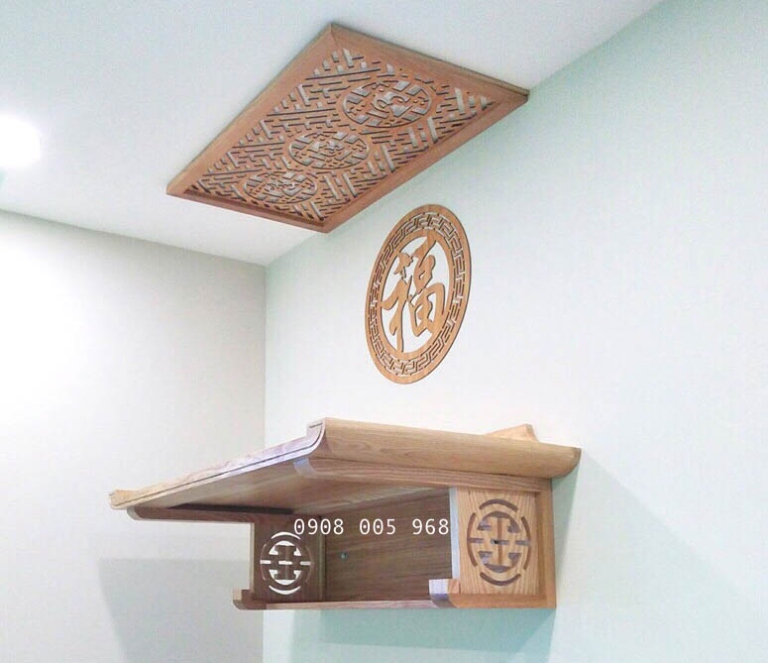 bàn thờ treo tường chung cư TPHCM