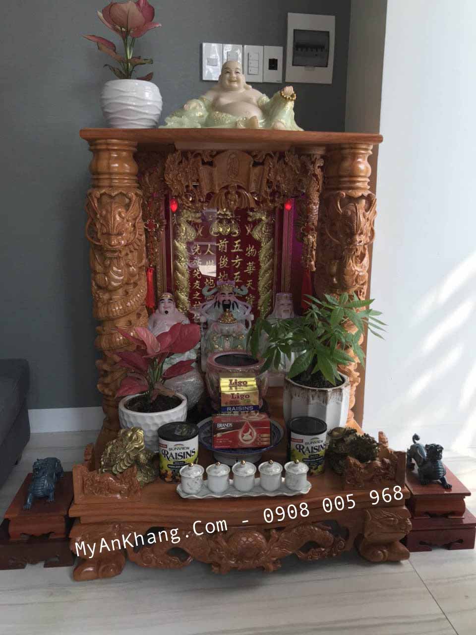 Bàn thờ ông địa thần tài đẹp MAK 81 81 108