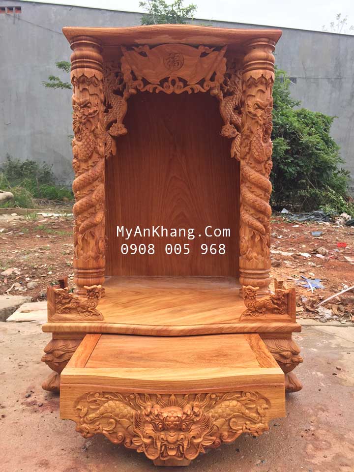 Bàn thờ thần tài đẹp tại quận Phú Nhuận kt 69 x 69 x 107 cm 