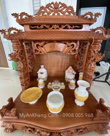 Bàn thờ thần tài ông địa mái chùa đẹp tại Quy Nhơn