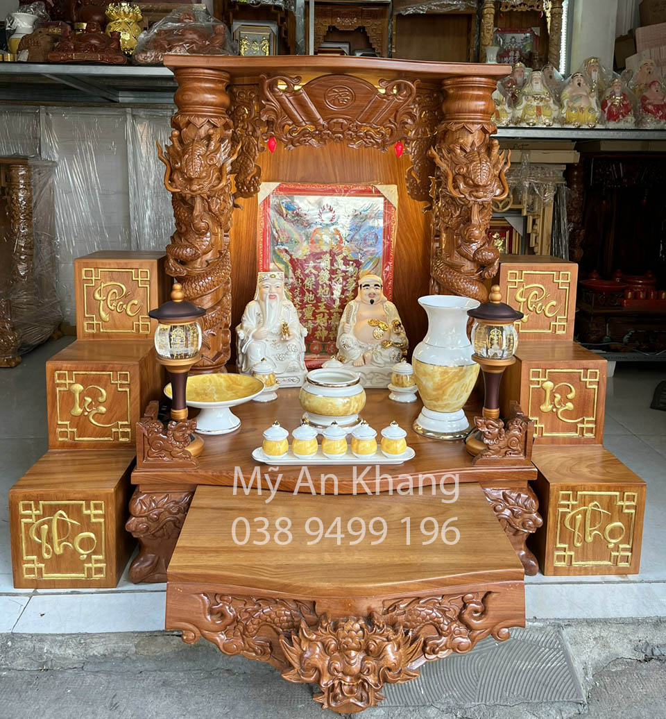Bàn thờ ông địa thần tài đẹp ở Tiền Giang