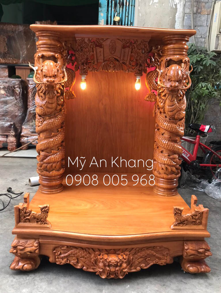 Mẫu bàn thờ Ông Địa kích thước lớn