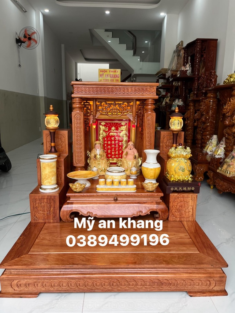 Mỹ An Khang - Cung cấp bàn thờ Ông Địa đẹp, cao cấp với thiết kế riêng tuỳ chỉnh