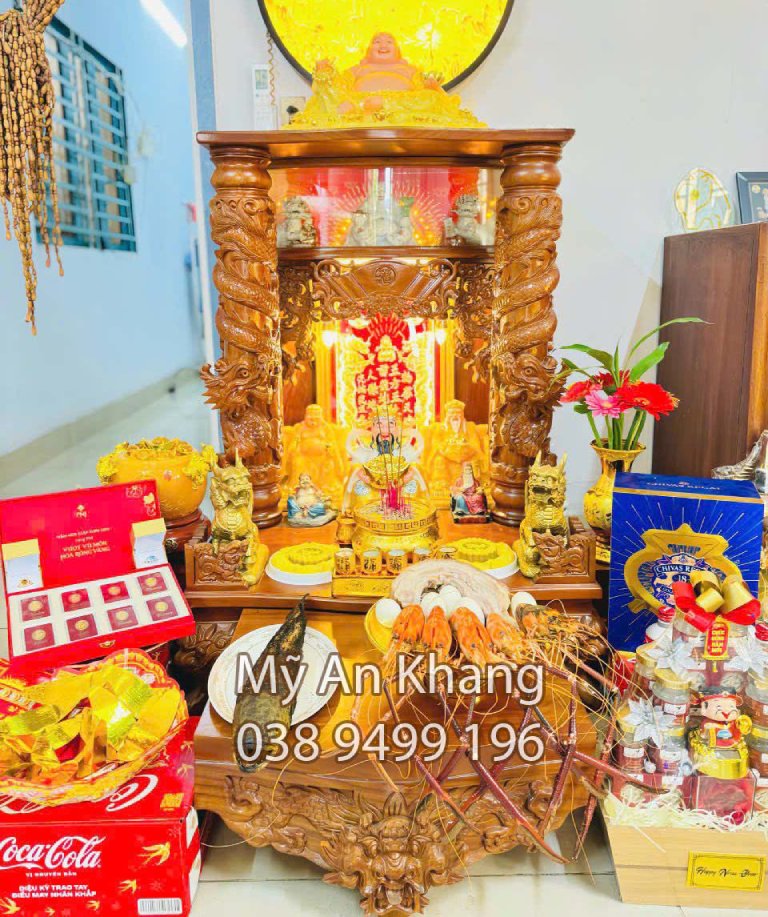 Bàn thờ Thần Tài treo tường được không