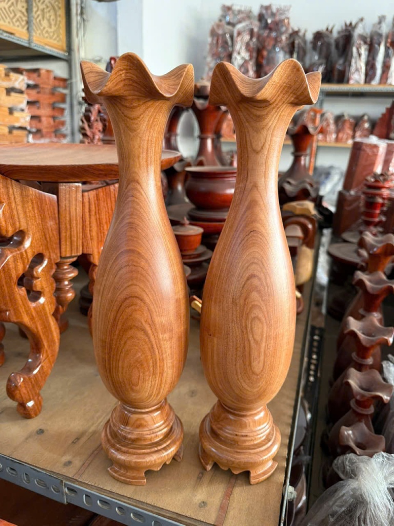 Bình tỳ bà gỗ hương cao 40 50 60cm Mỹ An Khang