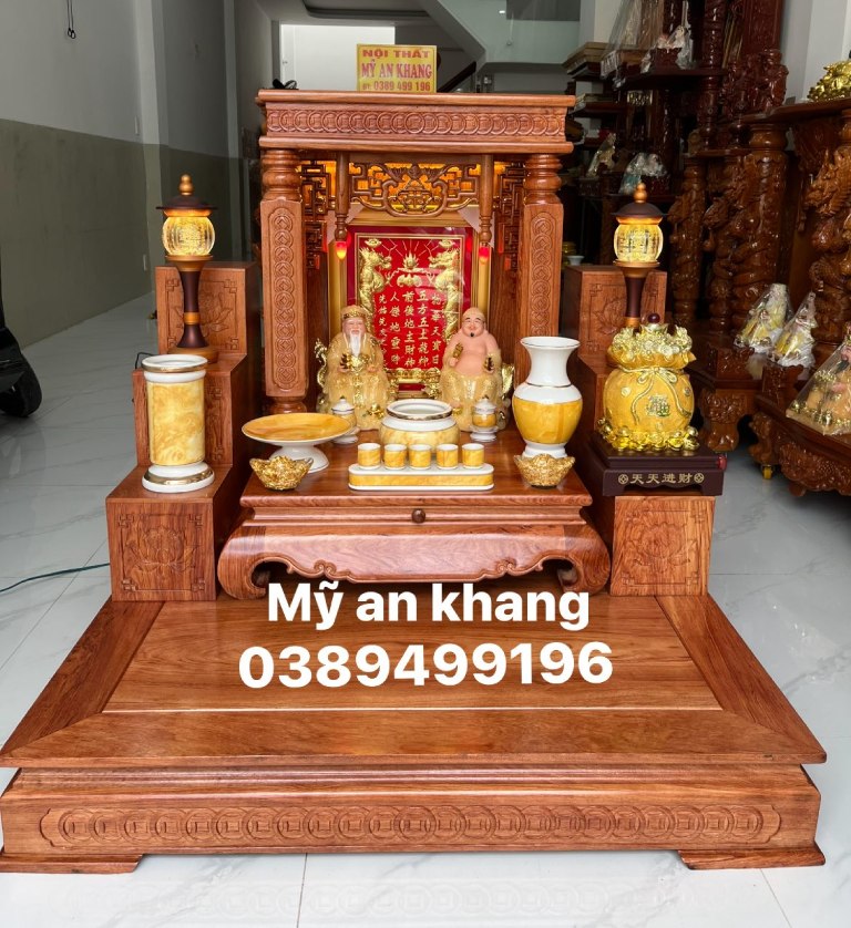 Kích thước bàn thờ Thần Tài Ông Địa