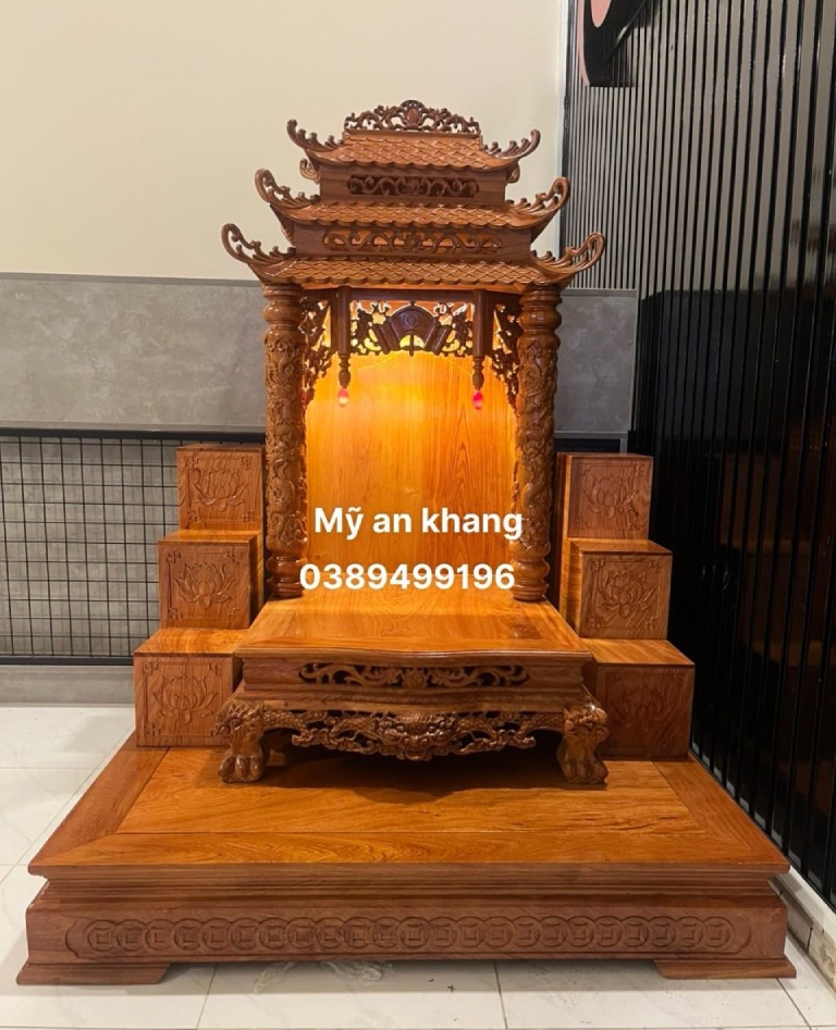 Mỹ An khang là địa chỉ bán bàn thờ Ông địa ngang 60cm chất lượng