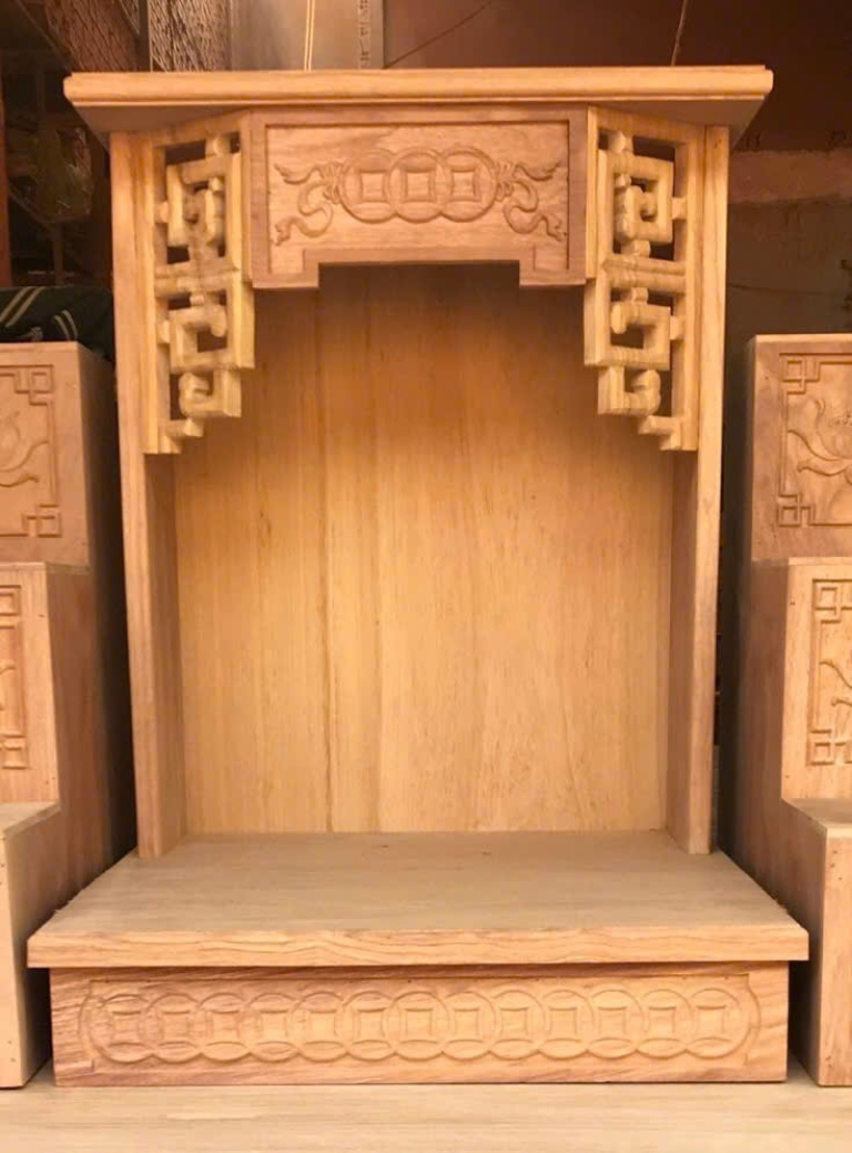 Mẫu Bàn thờ Thần Tài hiện đại đẹp