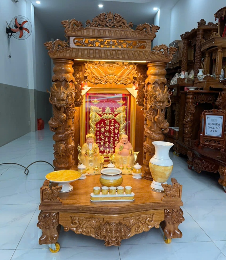 trọn bộ bàn thờ Ông Địa